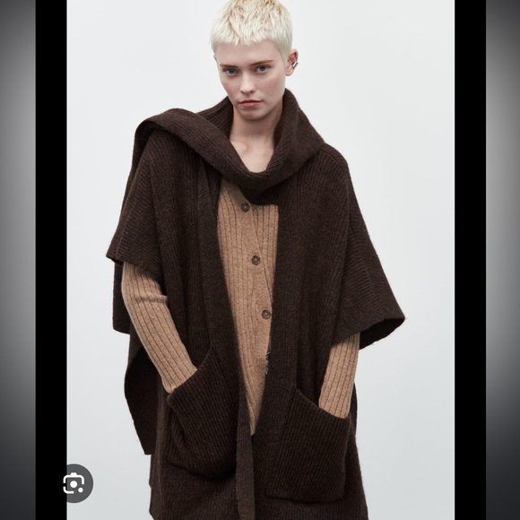 Zara Sweaters - ZARA SHAWL COLLAR KNIT JACKET